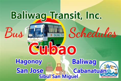 baliwag transit cubao|•DAILY TRIP SCHEDULE• .